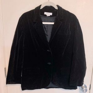 VINTAGE VELVET BLAZER-12 EUC